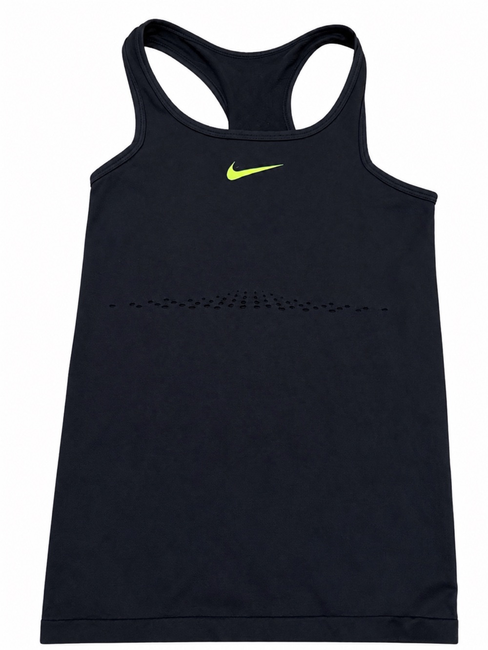 Nike Black Performance Tank with White Print